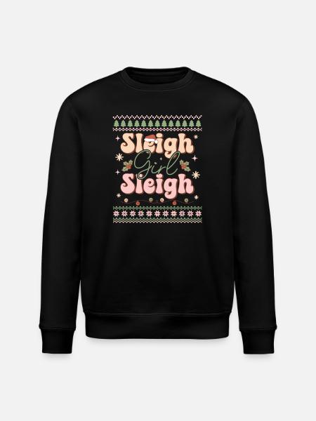 Pull de Noël moche - Sweat bio ROLLER Stanley/Stella Unisexe - noir
