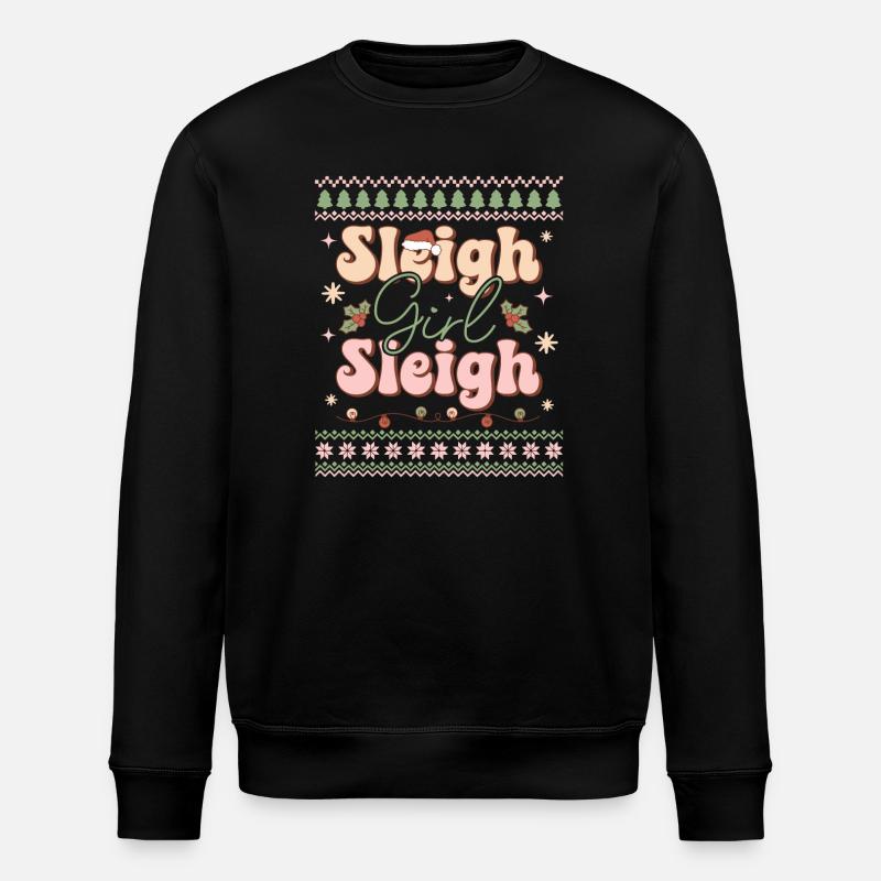 Hässlicher Weihnachtspullover - Stanley/Stella Unisex Bio-Sweatshirt ROLLER - Schwarz