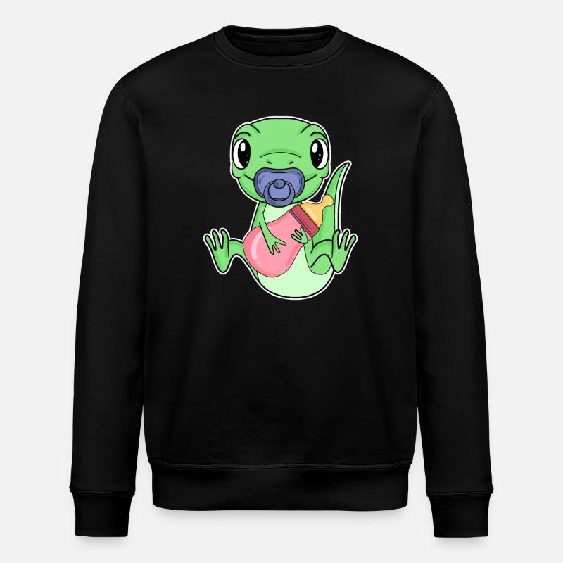 Motif de bébé lézard - Sweat bio ROLLER Stanley/Stella Unisexe - noir