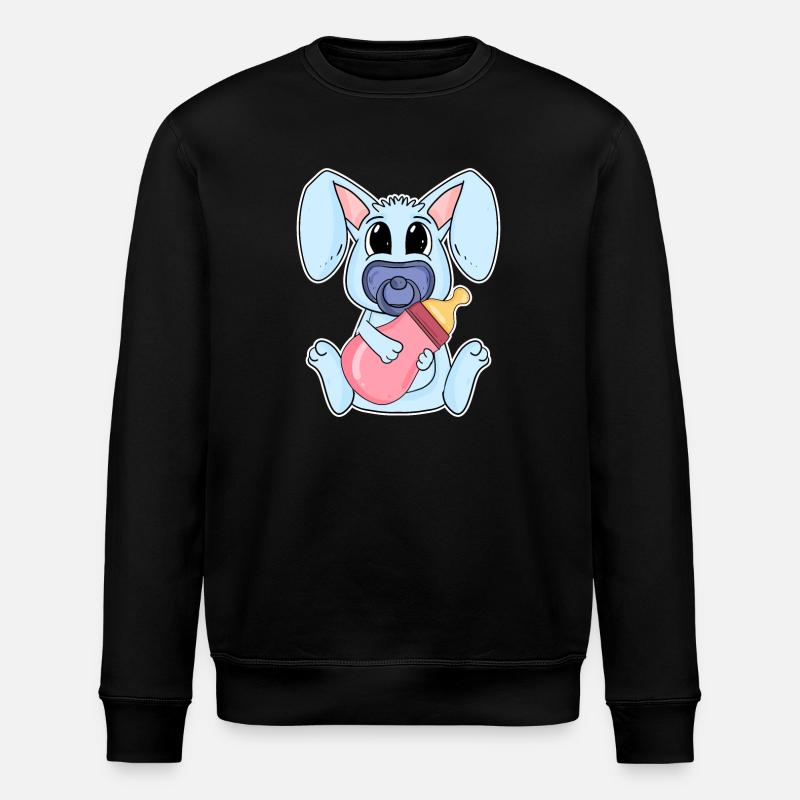 Motif de bébé lapin - Sweat bio ROLLER Stanley/Stella Unisexe - noir