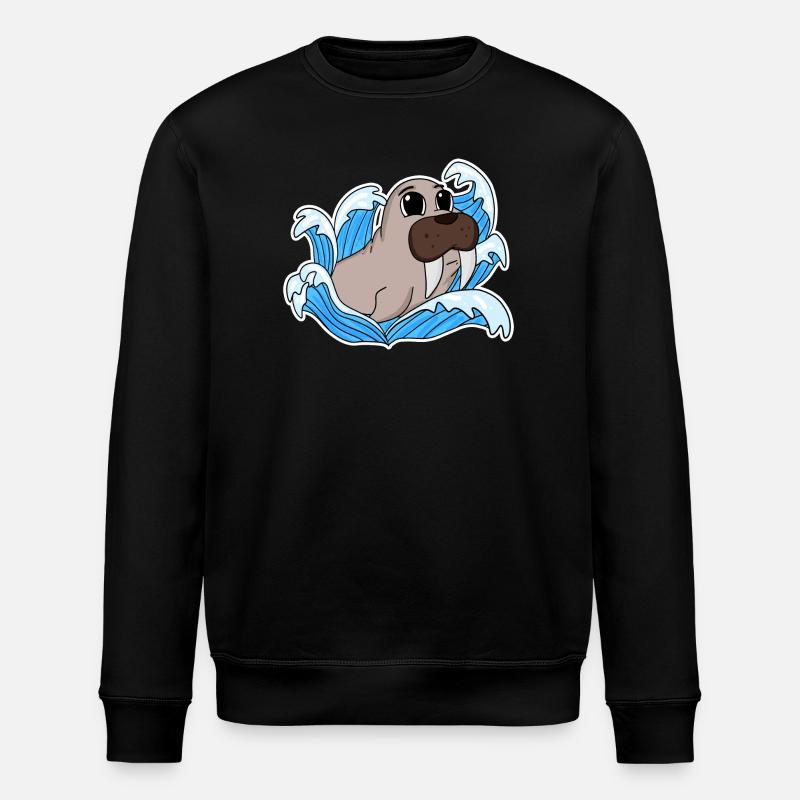 Sceau de morse - Sweat bio ROLLER Stanley/Stella Unisexe - noir