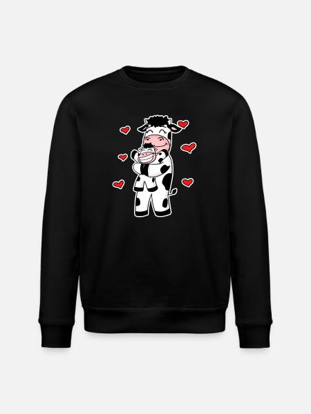Kofamilie - Ko med baby - Komotiv - Stanley/Stella økologisk unisex-sweatshirt ROLLER - sort