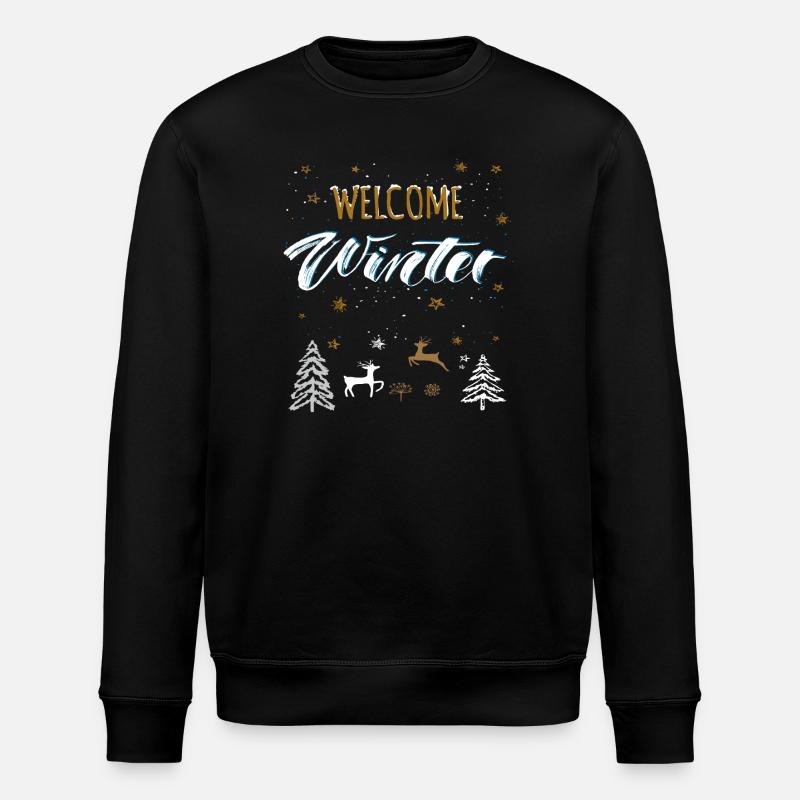 Welcome Winter - Stanley/Stella Unisex Bio-Sweatshirt ROLLER - Schwarz