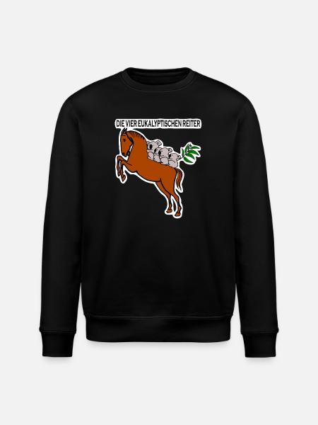 Eukalyptische Reiter - Stanley/Stella Unisex Bio-Sweatshirt ROLLER - Schwarz