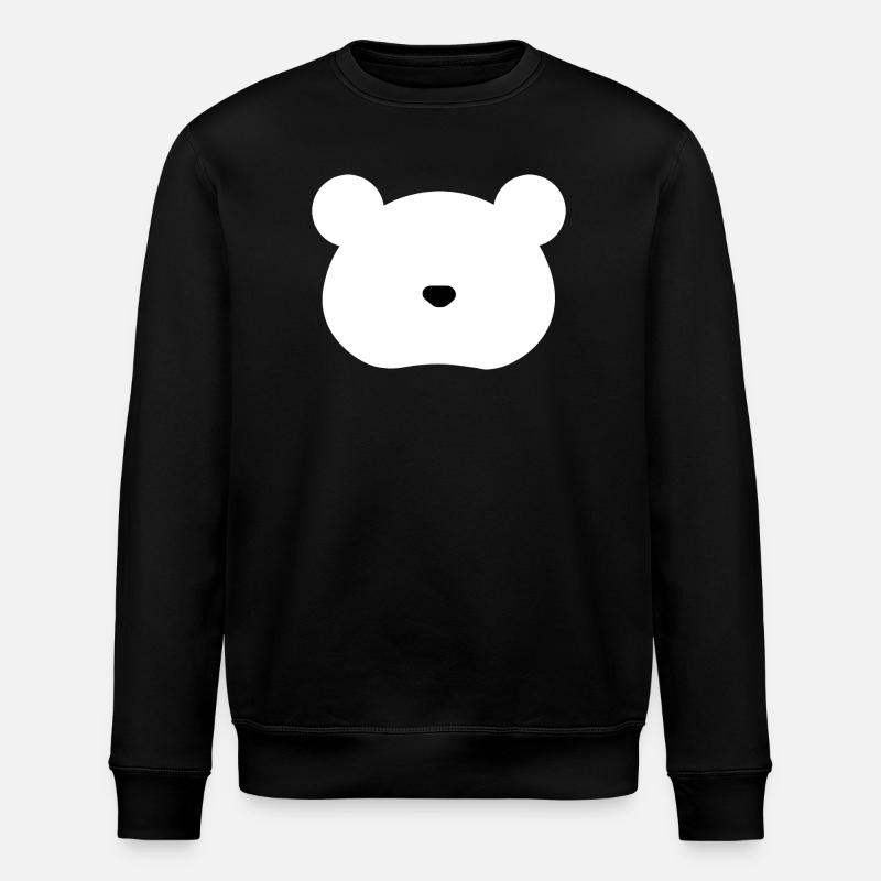Polar Bear - Stanley/Stella ROLLER Unisex Organic Sweatshirt - black