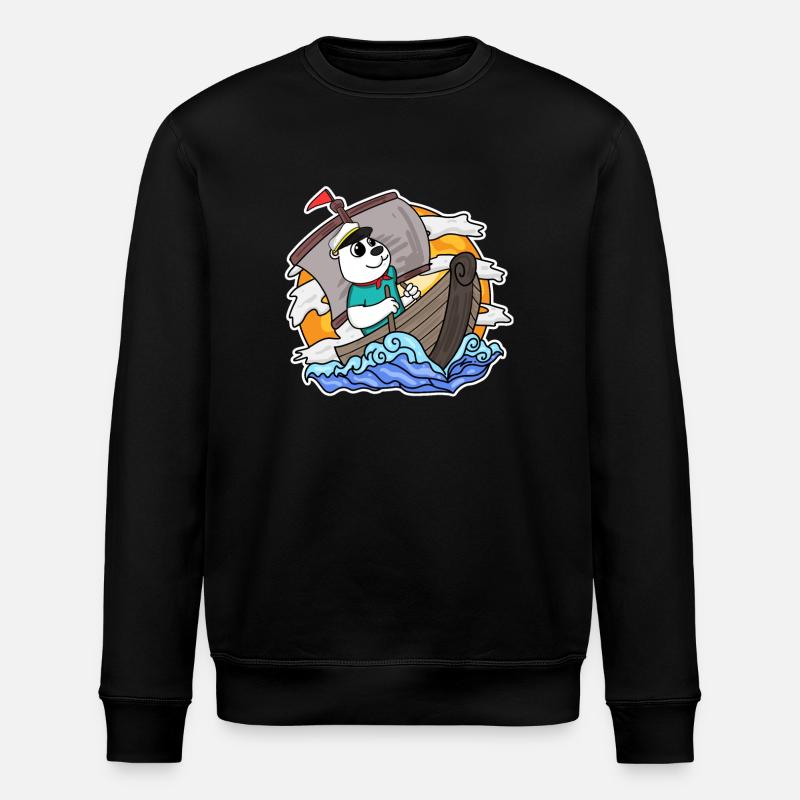 Capitaine Sailor Bear - Sweat bio ROLLER Stanley/Stella Unisexe - noir