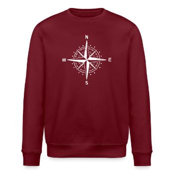 Camping Camper Wanderlust Wanderer Campsite - Sweat bio ROLLER Stanley/Stella Unisexe - bordeaux - Devant - Nik (191cm)