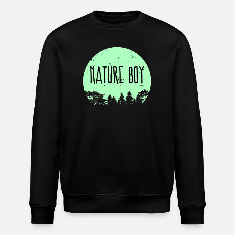 Campingplatz Natur Statement Wanderer Camping - Stanley/Stella Unisex Bio-Sweatshirt ROLLER - Schwarz