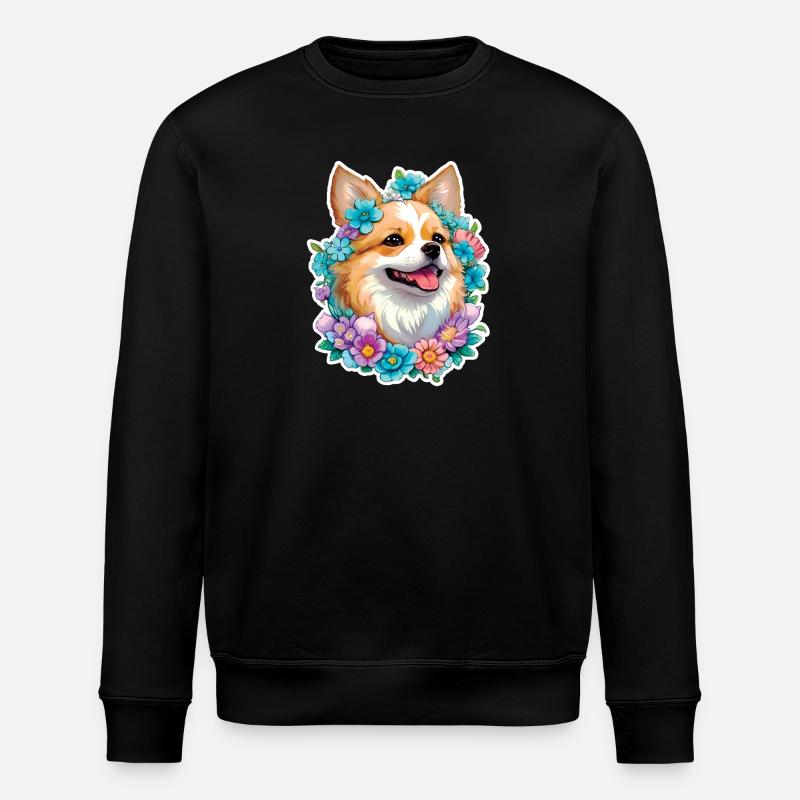 Zwergspitz de Poméranie - Sweat bio ROLLER Stanley/Stella Unisexe - noir