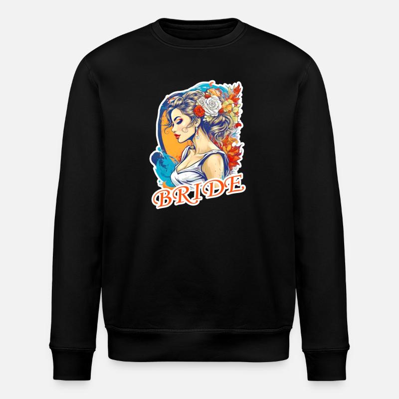 Bride - Stanley/Stella ROLLER Unisex Organic Sweatshirt - black