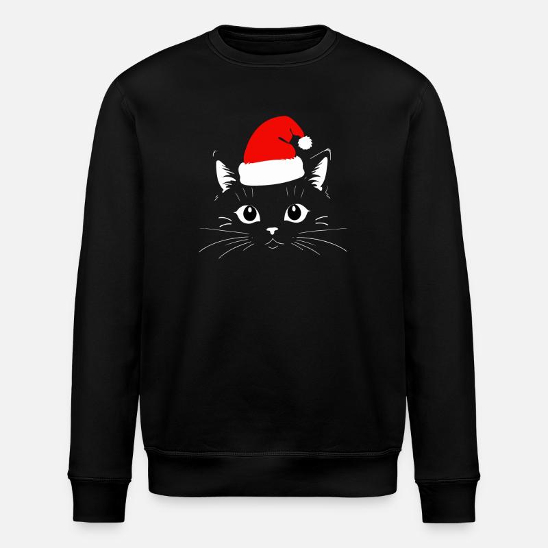 Chat Noël - Sweat bio ROLLER Stanley/Stella Unisexe - noir
