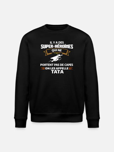 Super-Héroïne TATA Mode - Sweat bio ROLLER Stanley/Stella Unisexe - noir