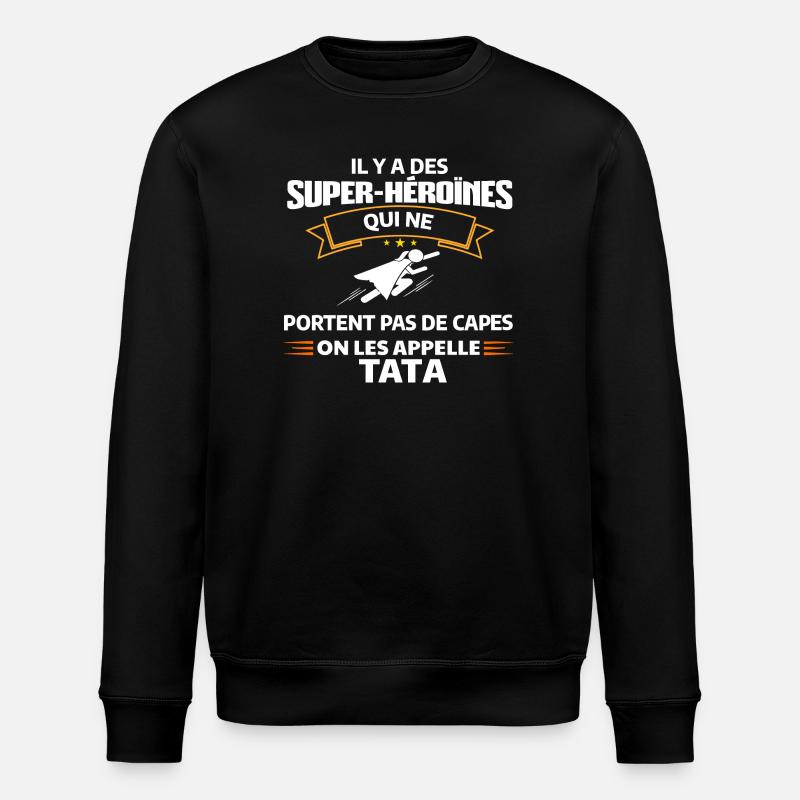 Super-Héroïne TATA Mode - Sweat bio ROLLER Stanley/Stella Unisexe - noir