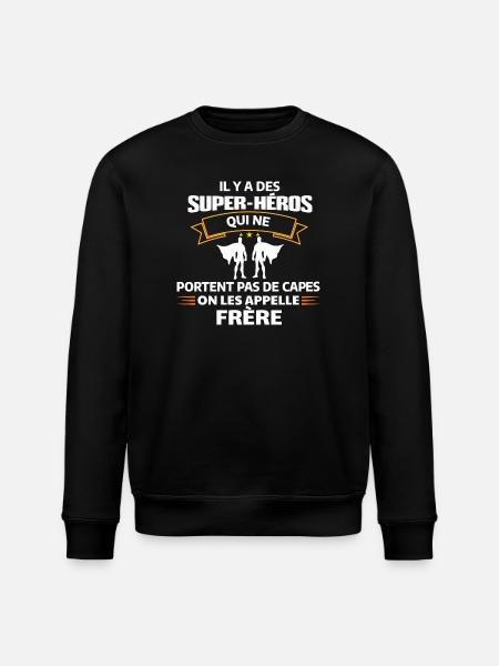 Super-Héros Frère Sans Cape - Sweat bio ROLLER Stanley/Stella Unisexe - noir