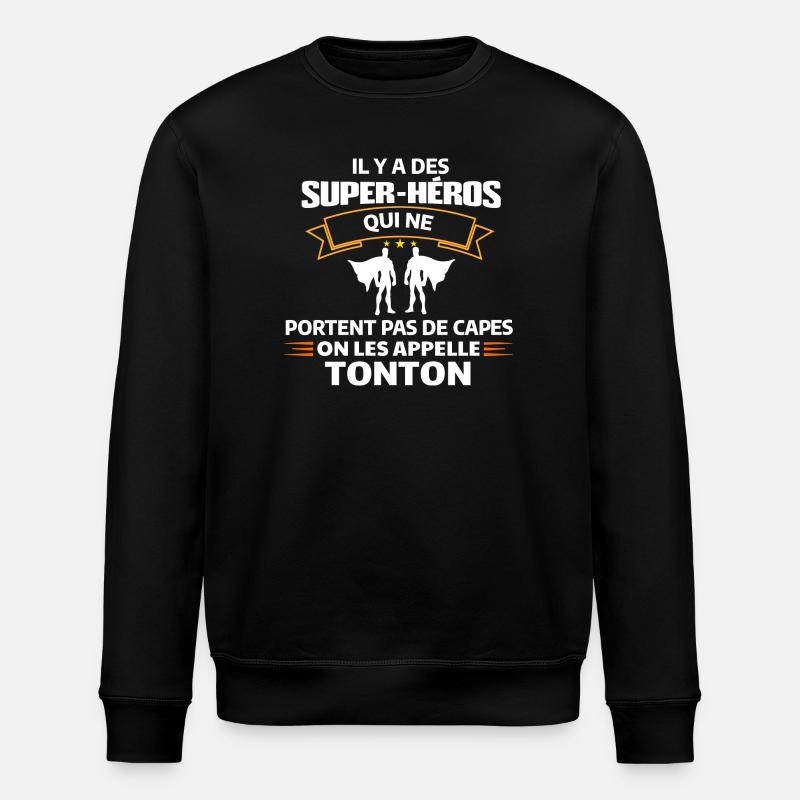 Super Héros Sans Capes Humour - Sweat bio ROLLER Stanley/Stella Unisexe - noir