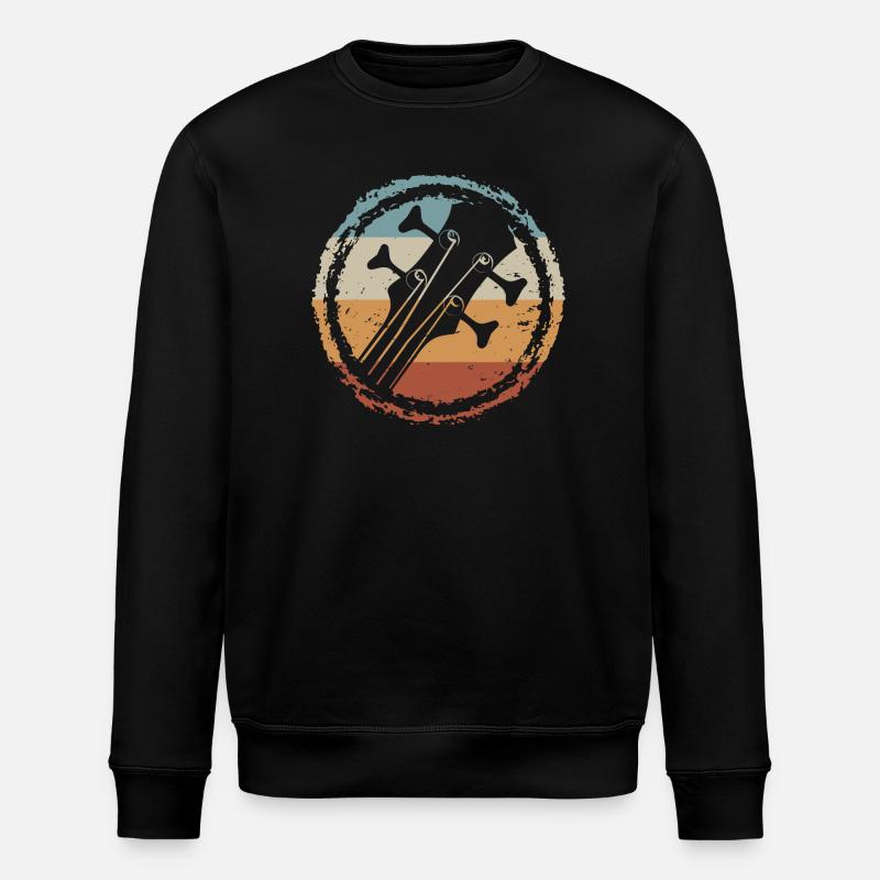 Sunset Guitar Circle - Stanley/Stella Unisex Bio-Sweatshirt ROLLER - Schwarz