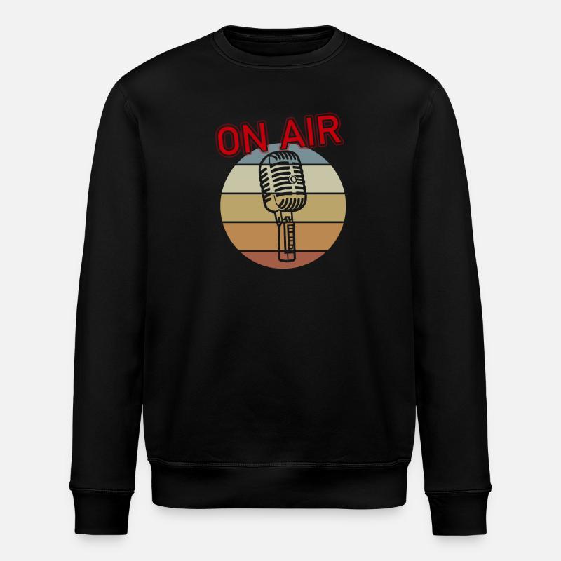 Micro à l’antenne - Sweat bio ROLLER Stanley/Stella Unisexe - noir