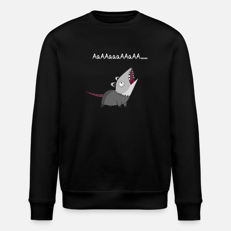 Opossum - Stanley/Stella ROLLER Unisex Organic Sweatshirt - black