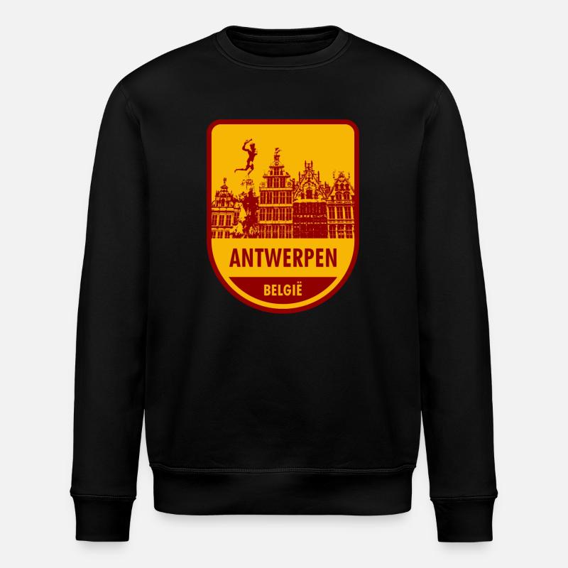 Anvers België - Sweat bio ROLLER Stanley/Stella Unisexe - noir