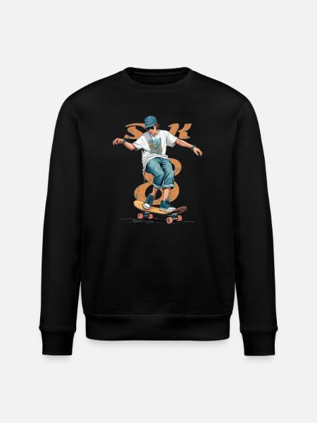 Skater Boy - Stanley/Stella ROLLER Unisex Organic Sweatshirt - black