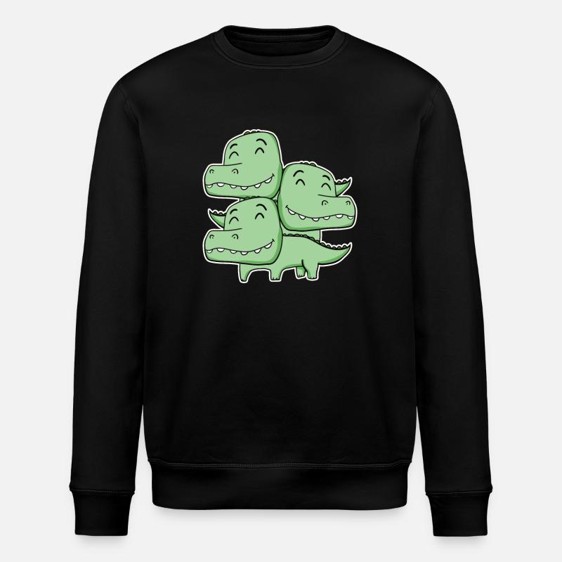 Korkodil Motiv - Stanley/Stella Unisex Bio-Sweatshirt ROLLER - Schwarz