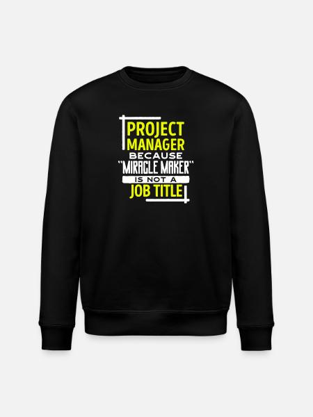 Projektmanager Statement Job Manager Karriere - Stanley/Stella Unisex Bio-Sweatshirt ROLLER - Schwarz