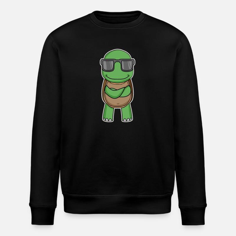 Tortue à lunettes - Sweat bio ROLLER Stanley/Stella Unisexe - noir