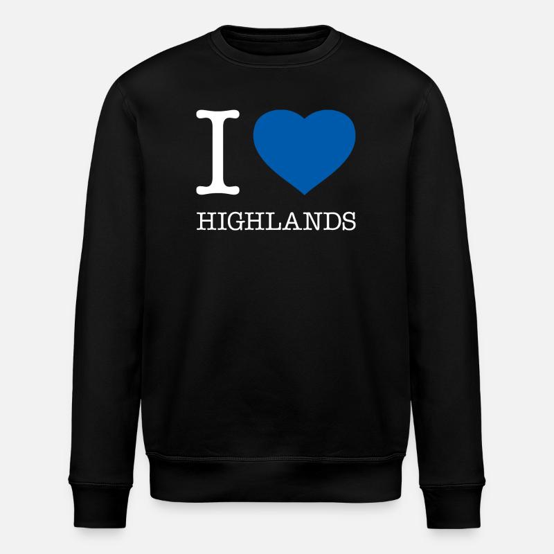 J’ADORE LES HIGHLANDS - Sweat bio ROLLER Stanley/Stella Unisexe - noir
