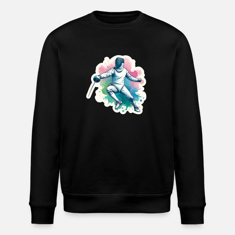 Farbige Fechtkunst - Stanley/Stella Unisex Bio-Sweatshirt ROLLER - Schwarz