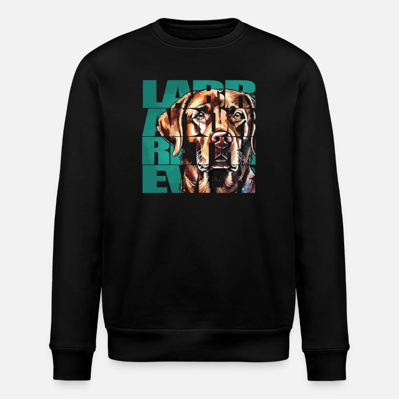Labrador Retriever Portrait - Sweat bio ROLLER Stanley/Stella Unisexe - noir