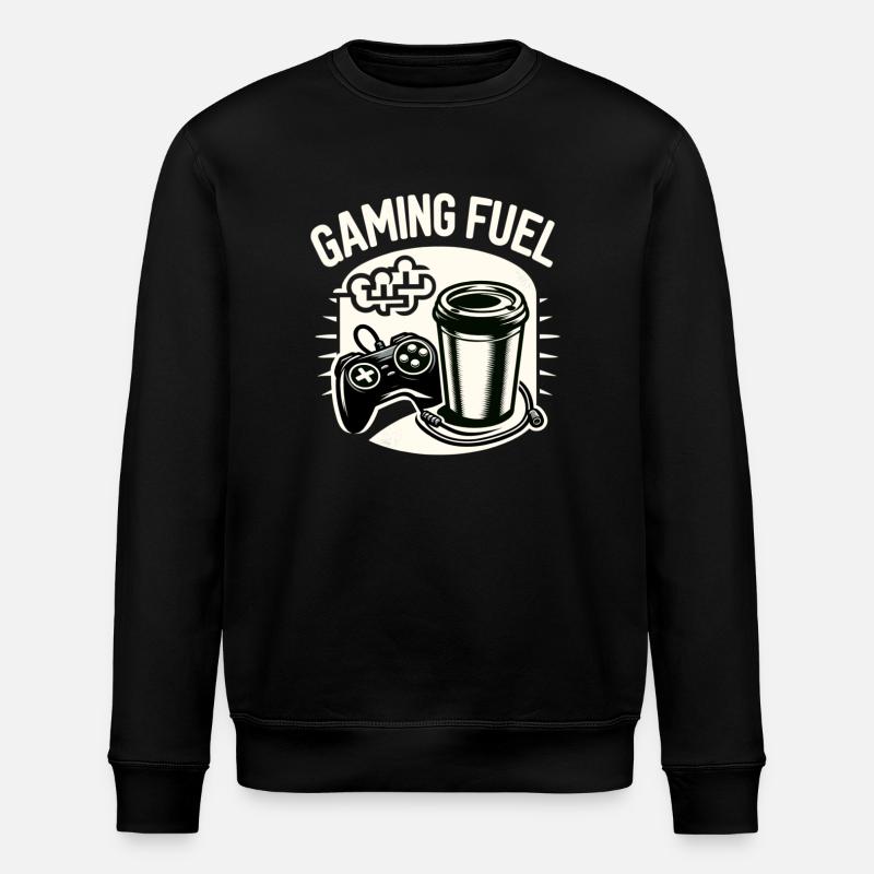Gaming Fuel Coffee - Stanley/Stella ROLLER Unisex Organic Sweatshirt - black