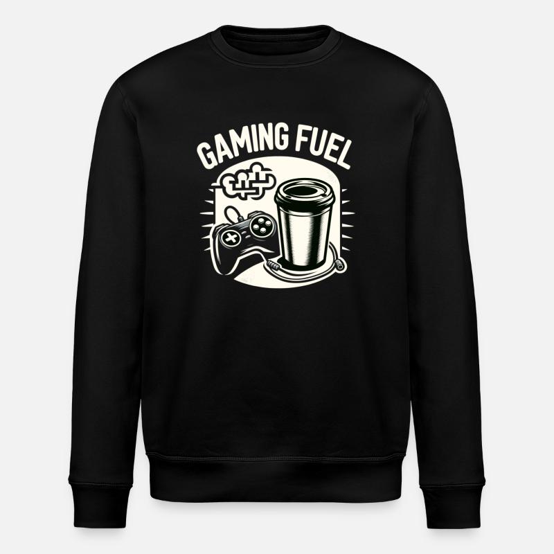 Café Gaming Fuel - Sweat bio ROLLER Stanley/Stella Unisexe - noir