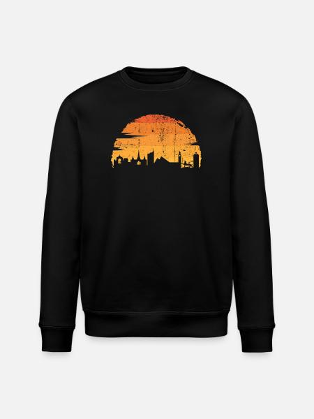 Sunset Skyline Rider - Stanley/Stella Unisex Bio-Sweatshirt ROLLER - Schwarz