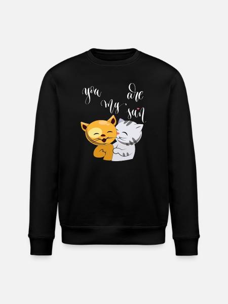 Cats, you are my Sun - Stanley/Stella ROLLER Unisex Organic Sweatshirt - black