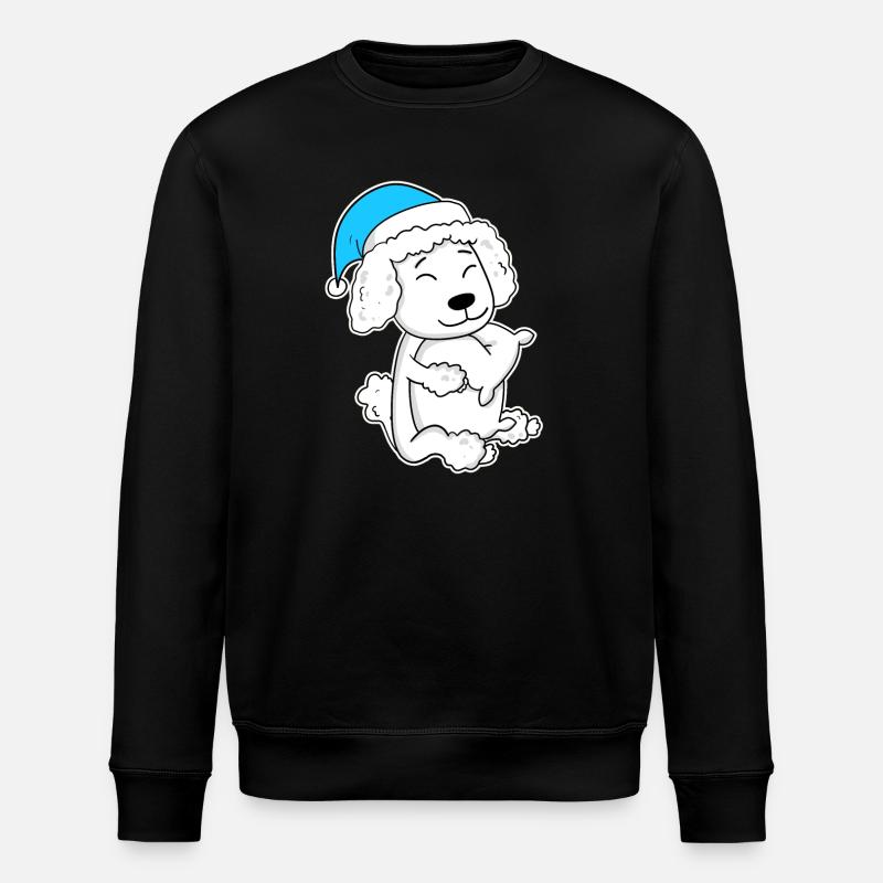 Poodle Sleeping Tiredness Dog - Stanley/Stella ROLLER Unisex Organic Sweatshirt - black