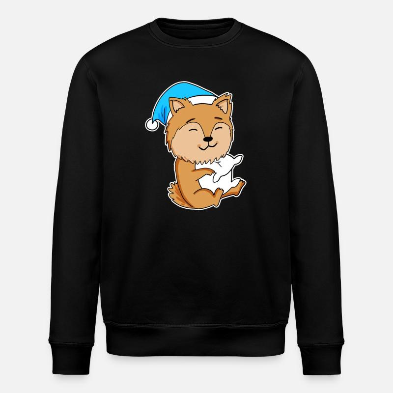 Pomeranian Sleeping Tiredness Dog - Stanley/Stella ROLLER Unisex Organic Sweatshirt - black