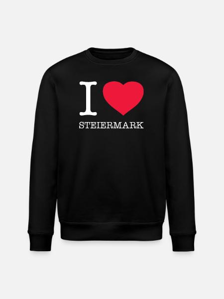 I LOVE STYRIA - Stanley/Stella ROLLER Unisex Organic Sweatshirt - black