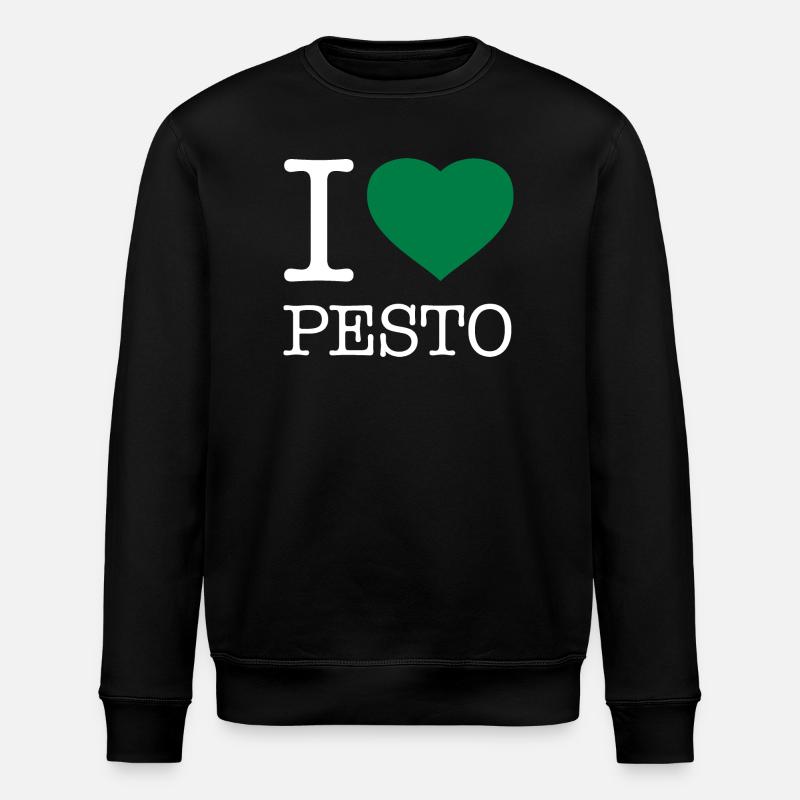 I LOVE PESTO - Stanley/Stella ROLLER Unisex Organic Sweatshirt - black