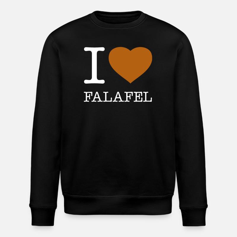 J’ADORE LES FALAFELS - Sweat bio ROLLER Stanley/Stella Unisexe - noir