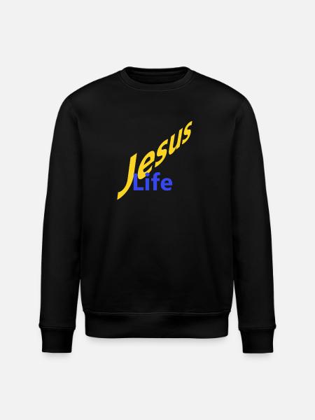 Jesus Life - Stanley/Stella Unisex Bio-Sweatshirt ROLLER - Schwarz