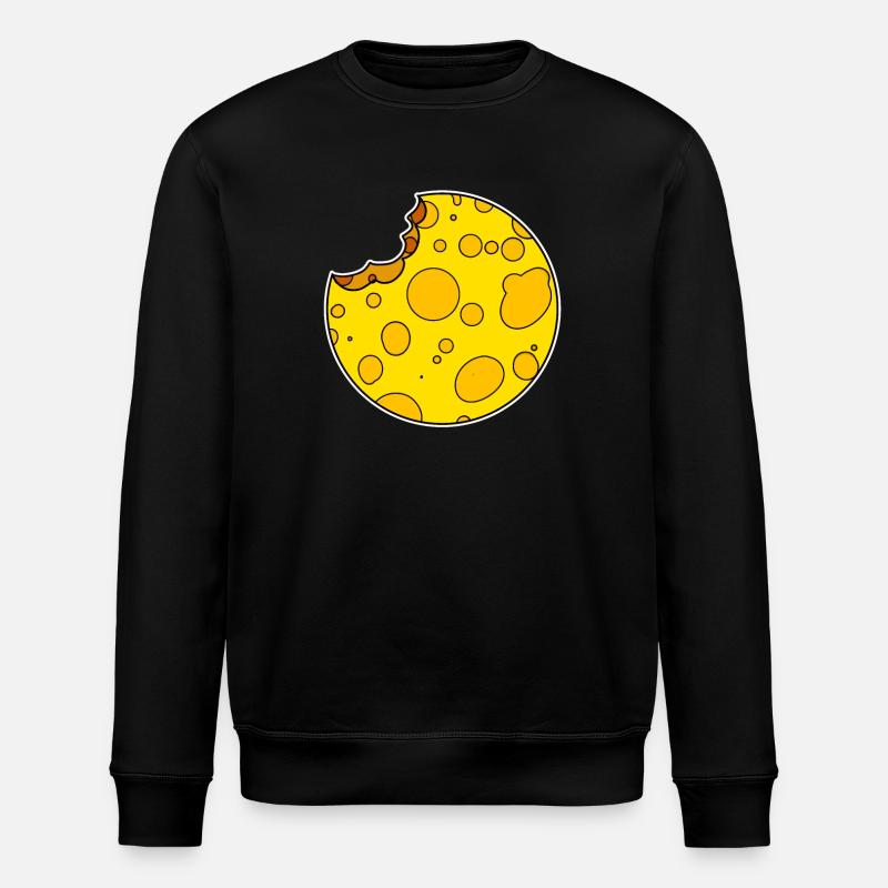 Kreis Käse rund - Stanley/Stella Unisex Bio-Sweatshirt ROLLER - Schwarz