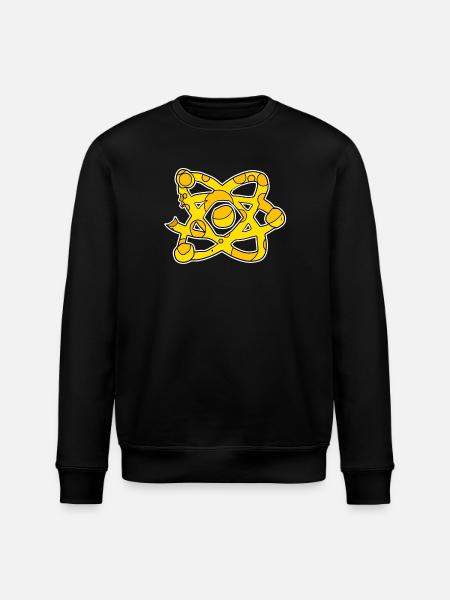 Science Symbol Scientific Cheese - Stanley/Stella ROLLER Unisex Organic Sweatshirt - black