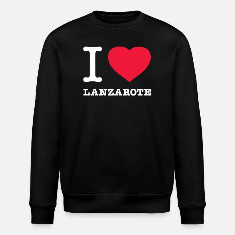 J’AIME LANZAROTE - Sweat bio ROLLER Stanley/Stella Unisexe - noir