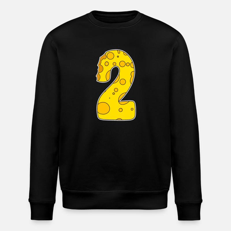 Numéro 2 - Deux - Deuxième - Sweat bio ROLLER Stanley/Stella Unisexe - noir