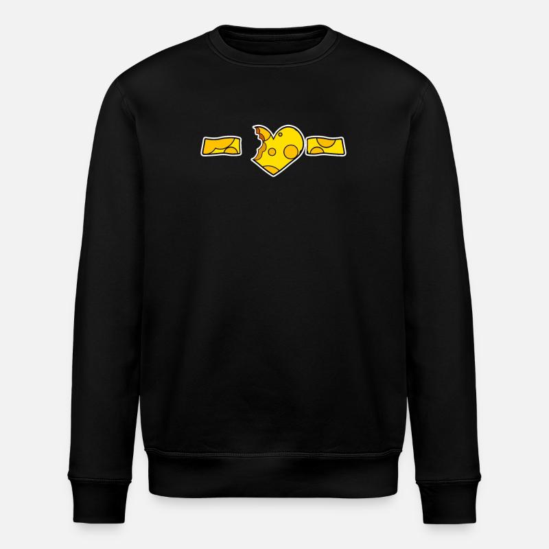 Ligne Cheese Love Heart - Sweat bio ROLLER Stanley/Stella Unisexe - noir