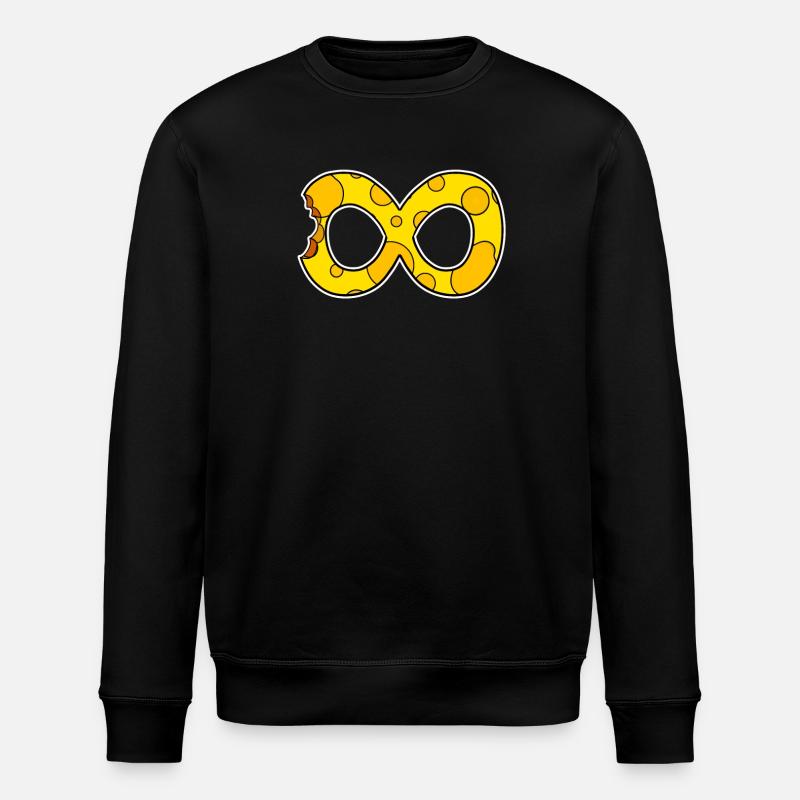 Cheese Infinite Smbol - Stanley/Stella ROLLER Unisex Organic Sweatshirt - black
