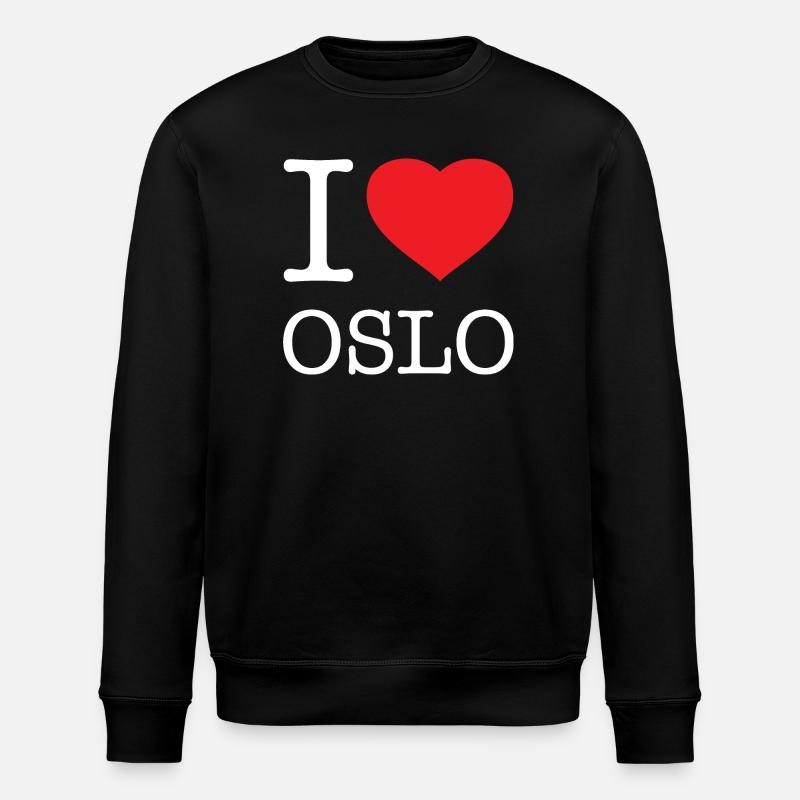 J’AIME OSLO - Sweat bio ROLLER Stanley/Stella Unisexe - noir