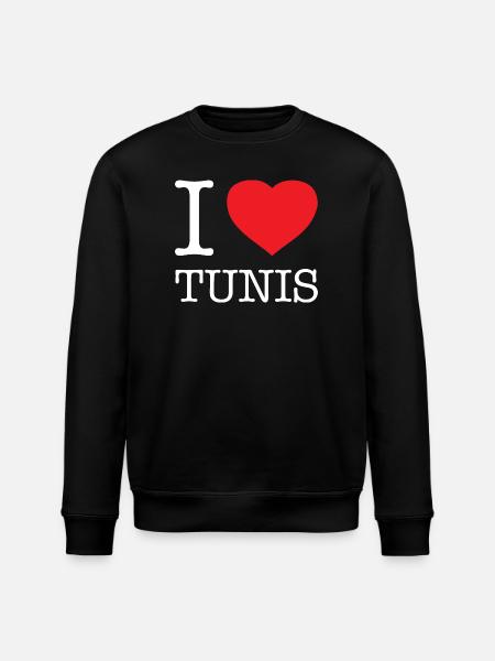 J’AIME TUNIS - Sweat bio ROLLER Stanley/Stella Unisexe - noir
