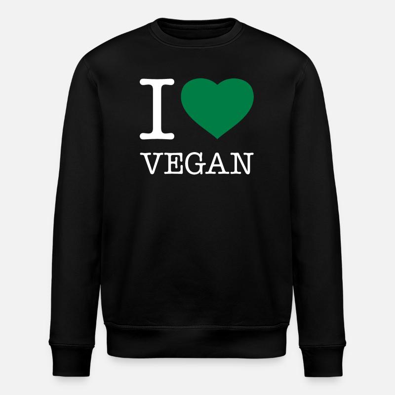 J’ADORE LE VÉGANISME - Sweat bio ROLLER Stanley/Stella Unisexe - noir