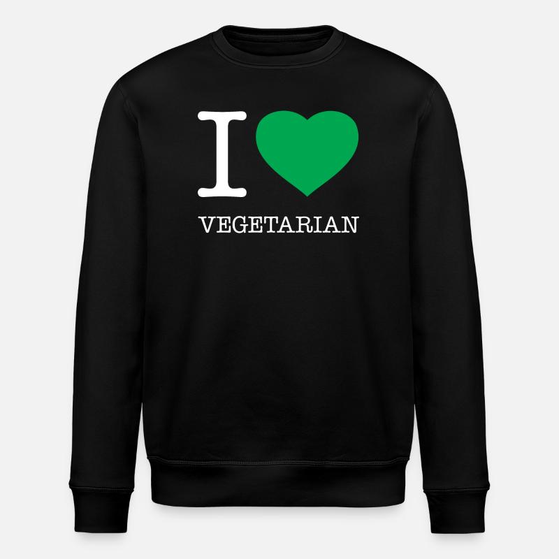 J’ADORE LE VÉGÉTARISME - Sweat bio ROLLER Stanley/Stella Unisexe - noir